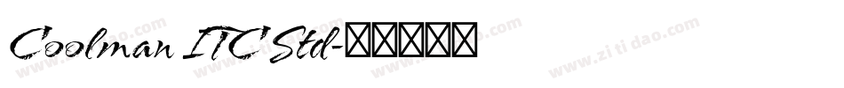 Coolman ITC Std字体转换